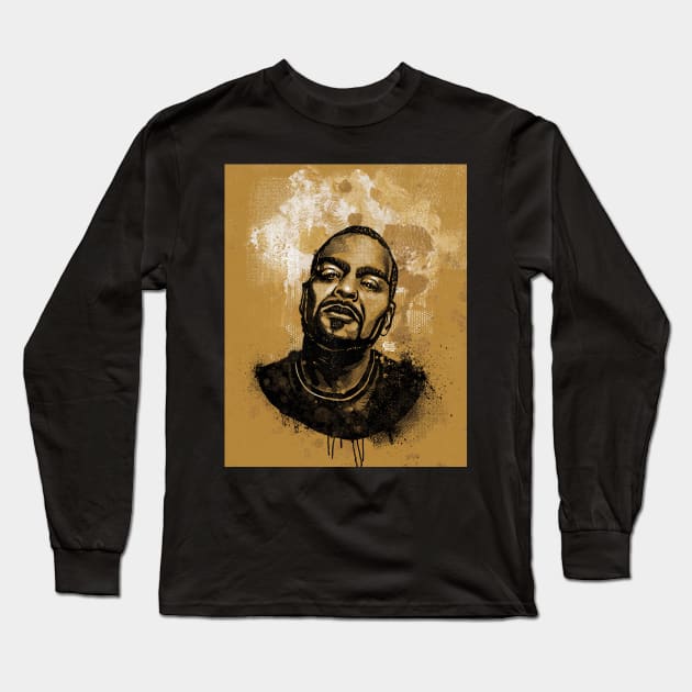 Portrait rapper 1 Long Sleeve T-Shirt by ConradGarner